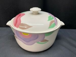 【送料無料】キッチン用品・食器・調理器具・陶器　アダムス・ミクレート・クックス・クックウェア「フロリダ」カバードキャセロールディッシュクォートAdams Micratex Cookware FLORIDA ~ Covered Casserole Dish ~ 2 Quart 7 3/4 x