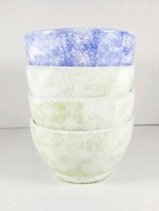 【送料無料】キッチン用品・食器・調理器具・陶器　の手描き磁器ボウル葉とブドウ背景イタリアンセットロット4 GUMP's Hand Painted Porcelain Bowls Leaves & Vines Background Italian Set Lot