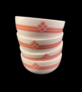 【送料無料】キッチン用品・食器・調理器具・陶器　アールデコレストランウェアボウルモーヴピンクマイヤー中国ヴィンテージArt Deco Restaurant Ware Bowls Mauve Pink Mayer China VINTAGE