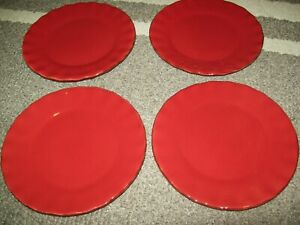 【送料無料】キッチン用品・食器・調理器具・陶器　パークデザインズビレッジコレクションパーシモンサラダプレートSet of 4 Park Designs Village Collection Persimmon Salad Plates