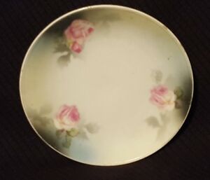 【送料無料】キッチン用品・食器・調理器具・陶器　ヴィンテージドイツピンクバラ花小皿ソーサ磁器Vintage R S Germany pink roses floral small plate dish saucer porcelain