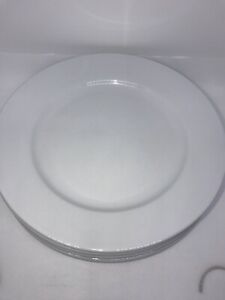 【送料無料】キッチン用品・食器・調理器具・陶器　オニダホワイトクラウンレゴディナープレートのセットSet OF 4 ONEIDA White CROWN REGO Dinner Plates 10-1/4 EUC