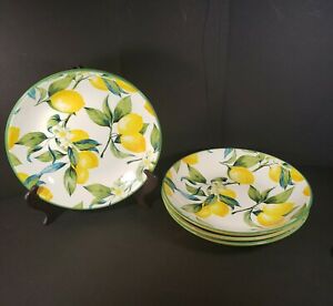【送料無料】キッチン用品・食器・調理器具・陶器 ポルトガルレモンパスタボウルで作られた三笠クラシックのセットSet of 4 Mikasa Classics Made in Portugal Lemon Pasta Bowls 9.5|hokushin