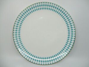 【送料無料】キッチン用品・食器・調理器具・陶器　ブランディハットンターコイズランチョンプレートB BY BRANDIE HUTTON TURQUOISE LUNCHEON PLATE - 9 1/2 0609E