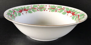 キッチン用品・食器・調理器具・陶器 クリスマスサービングボウル三五クリスマスホリー野菜ボウルChristmas Serving Bowl 9” Sango Christmas Holly Vegetable Bowl