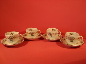 【送料無料】キッチン用品・食器・調理器具・陶器 ロイヤルウスター真夏の日パターン、ティーカップとソーサーROYAL WORCESTER MIDSUMMER DAY PATTERN, 4 X TEACUPS AND SAUCERS