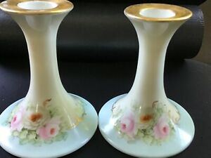 【送料無料】キッチン用品・食器・調理器具・陶器 ローソク足リモージュフランスビンテージCandlesticks, T&V LIMOGES, France 5 Vintage