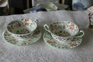 【送料無料】キッチン用品・食器・調理器具・陶器 ミントンハドンホールスープクープMinton Haddon Hall Soup Coup x 2|hokushin