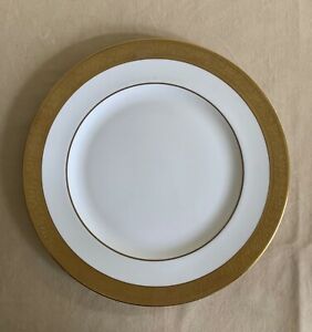 【貨物輸送無料】勝手もと装置・食器・膳立て物の具・瀬戸もの ウェジウッドディナープレートアスコットパターンワイドゴールドリムWedgwood 10.75 Dinner Plate インチ the Ascot Pattern Wide Gold Rim