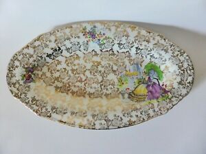 【送料無料】キッチン用品・食器・調理器具・陶器　ロードネルソンウェアクリノリンレディプラッター、エリヤコットン、チンツサービングプレートLord Nelson Ware Crinoline Lady Platter, Elijah Cotton, Chintz Serving Plate