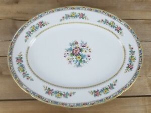 【送料無料】キッチン用品・食器・調理器具・陶器 大きなコールポートミンローズオーバルサービングプラッターLarge Coalport Ming Rose Oval Serving Platter|hokushin