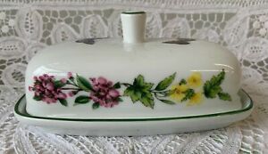 【送料無料】キッチン用品・食器・調理器具・陶器　ロイヤルウスターウスターハーブグリーントリムポンドカバーバターRoyal Worcester Worcester Herbs (Green Trim) 1/4 Lb Covered Butter