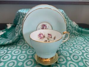 【送料無料】キッチン用品・食器・調理器具・陶器　ヴィンテージ年代パラゴンダックエッグイングリッシュボーン中国トリオVintage 1950s Paragon Duck Egg English Bone China Trio｜hokushin
