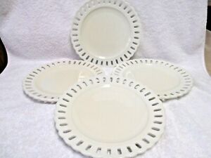 【送料無料】キッチン用品・食器・調理器具・陶器 ポートメイリオンスタジオヴァレリーホワイトディナープレートラティスリボン未使用Portmeirion Studio PS VALERIE White 10 Dinner Plates Lattice Ribbon Unused 4|hokushin