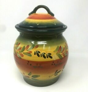 【送料無料】キッチン用品・食器・調理器具・陶器　ラ・プロビンス・コルシカ・テーブルトップギャラリークッキーコーヒーキャンディティージャーキャニスターLa Province LARGE Corsica Tabletops Gallery Cookie Coffee Candy Tea Jar｜hokushin