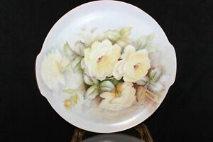 【送料無料】キッチン用品・食器・調理器具・陶器　ゴージャスアンティーク・ハッチェンロイター・セルブ手描き磁器プレート、署名入り、Gorgeous Antique Hutschenreuther Selb Hand Painted Porcelain Plate, Signed, 11.5