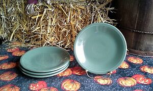 【送料無料】キッチン用品・食器・調理器具・陶器 セットサラダプレートセージグリーンホーマーラフリンフィエスタウェア新品Set 4 SALAD PLATE sage green HOMER LAUGHLIN FIESTA WARE 7.25 new|hokushin