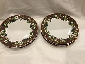 【送料無料】キッチン用品・食器・調理器具・陶器　桜ディナープレートオニダクリスマスレッドスプレンダーポインセチア6 Sakura Dinner Plates Oneida Christmas Red Splendor Poinsettia 10 3/4”