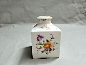 注目ブランド キッチン用品 食器 調理器具 陶器 ヴィンテージドイツドレスデン花瓶と蓋 Vintage Germany Dresden Flower Bottle With Lid 5 T 3 3 8 W 売れ筋 Www Takavar Com