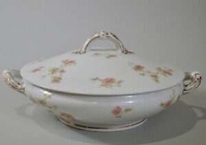 【送料無料】キッチン用品・食器・調理器具・陶器　ハビランドカンパニーリモージュフランスアンティークポーセリンスープチューリーンHaviland & Co. Limoges France Antique Porcelain Soup Tureen 22,350円