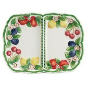 【送料無料】キッチン用品・食器・調理器具・陶器　ヴィルロイボッハフレンチガーデンフィギュラレスディバイドディッシュVilleroy &amp; Boch FRENCH GARDEN Fig?rales Divided Dish｜hokushin