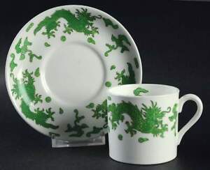 【送料無料】キッチン用品・食器・調理器具・陶器　ハマースリーグリーンドラゴンデミタッセカップソーサーHammersley Green Dragon Demitasse Cup &amp; Saucer 10163310｜hokushin