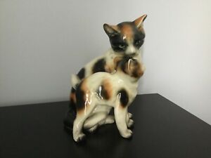 【送料無料】キッチン用品・食器・調理器具・陶器　コルペンドルフドイツ猫Cortendorf w.Germany - Cats 2354
