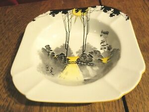 【送料無料】キッチン用品・食器・調理器具・陶器　シェリーボウルアールデコ背の高い木日の出日SHELLEY BOWL ART DECO 11678 TALL TREES SUNRISE 210 MM 8 1/2｜hokushin
