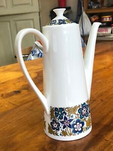 【送料無料】キッチン用品・食器・調理器具・陶器　レトロヴィンテージコーヒーポットロイヤルトゥスカンノクターンメイドインイングランドパイントRETRO VINTAGE 60S 70S COFFEE POT ROYAL TUSCAN NOCTURNE MADE IN ENGLAND 2 PINT