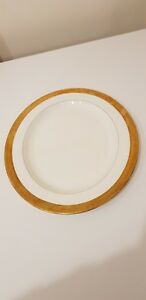 【送料無料】キッチン用品・食器・調理器具・陶器　豪華なゴールドギルト包まれた、オーバルプラッター、ロイヤルウスターダーラムLuxurious Gold Gilt Encrusted,13 1/4 Oval Platter , 1963 Royal Worcester Durham