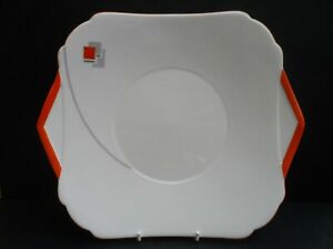 【送料無料】キッチン用品・食器・調理器具・陶器　シェリーアールデコ「曲線とブロック」ヨーク形パンバタープレート。A Shelley Art Deco Curved line & blocks 12454 York shape Bread & Butter plate. 21,754円