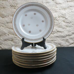 【送料無料】キッチン用品・食器・調理器具・陶器　ディナープレートリモージュ磁器白とゴールド8 Dinner Plates Limoges Porcelain White And Gold 21,456円