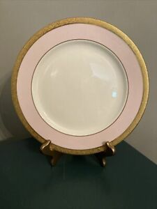 送料無料 キッチン用品 食器 調理器具 陶器 メアリーケイピンクとゴールド覆われたリムディナープレート周年記念mary Kay Pink And Gold Encrusted Rim Dinner Plate 40th Anniversary Ingenieriaygestion Com