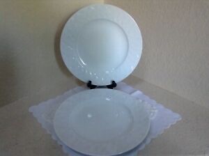 【送料無料】キッチン用品・食器・調理器具・陶器 ローゼンタールロータスホワイトドイツセットつのプレートRosenthal Lotus White Germany Set Of Two 10.5” Plates|hokushin