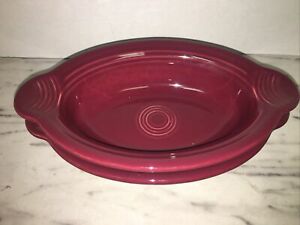 【送料無料】キッチン用品・食器・調理器具・陶器　フィエスタラフィエスタ?クラレット引退小さなキャセロールオーグラタン野菜H L C Fiestaware Fiesta? Claret Retired Small Casserole Au Gratin Vegetable