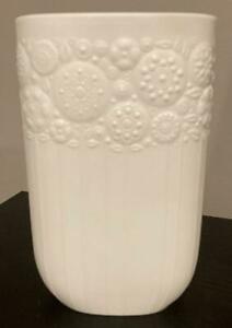 【送料無料】キッチン用品・食器・調理器具・陶器　ローゼンタールスタジオラインホワイトビスクミッドセンチュリー花瓶花リリーフビョルン・ウィンブラッドROSENTHAL STUDIO LINE WHITE BISQUE MID-CENTURY VASE FLOWER RELIEF BJORN W 22,052円
