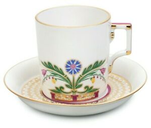 【送料無料】キッチン用品・食器・調理器具・陶器 ザモスクヴォレキエ茶碗と受け皿インペリアル磁器ロシアロモノソフZamoskvorechye Teacup and Saucer by Imperial Porcelain Russian Lomonosov LFZ|hokushin