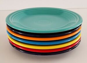 【送料無料】キッチン用品・食器・調理器具・陶器 ホーマーラフリンフィエスタウェアミックスカラービストロサラダバタープレート(7) HOMER LAUGHLIN FIESTAWARE MIXED COLORS BISTRO SALAD BREAD BUTTER PLATES...|hokushin