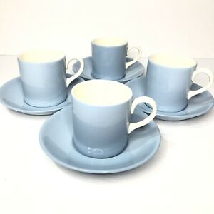 【送料無料】キッチン用品・食器・調理器具・陶器　ウェジウッドバラトンサマースカイエスプレッソデミタッセカップとソーサーセットWedgwood Barlaston Summer Sky Espresso Demitasse Cup And Saucer Set Of 4｜hokushin