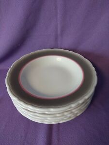 【送料無料】キッチン用品・食器・調理器具・陶器　カリブ中国プエルトリコレストランウェアスープボウルのロットCaribe china puerto rico Restaurant Ware SOUP Bowls 9.25 lot of 6｜hokushin 21,158円