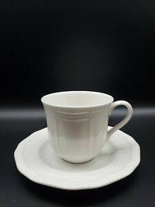 【送料無料】キッチン用品・食器・調理器具・陶器　ミカサアルティメットアンティークホワイトカップソーサーセットオブMikasa Ultimate Antique White Cups &amp; Saucers Set of 8｜hokushin