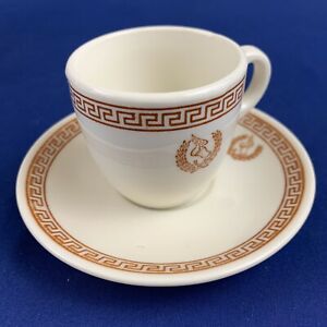 【送料無料】キッチン用品・食器・調理器具・陶器　ヴィンテージメイヤーチャイナトロイパターンレストランデミタッセカップVintage Mayer China Troy Pattern Restaurant Ware Demitasse Cup｜hokushin 21,158円