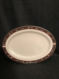 【送料無料】キッチン用品・食器・調理器具・陶器　レノックスウィザースプーン中国オーバルサービングプラッタ大統領コレクションゴールドLenox Witherspoon China 16&rdquo; Oval Serving Platter Presidential Collection Gold｜hokushin 20,860円