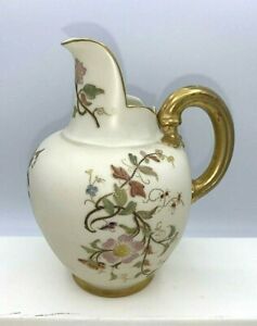 【送料無料】キッチン用品・食器・調理器具・陶器 ロイヤルウスタースモールジャグピッチャーハンドペイント背の高いRoyal Worcester Small Jug Pitcher Hand-Painted 5 1/8 Tall|hokushin