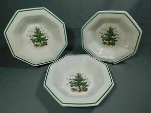 【送料無料】キッチン用品・食器・調理器具・陶器　日光クリスマスタイム八角形休日野菜サービングボウル3 Nikko Christmastime Octagon Holidays Vegetable Serving Bowls 9