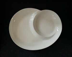 【送料無料】キッチン用品・食器・調理器具・陶器　新しいダンスク分割スナックプレートプラッタークラシックホワイト磁器第クォリットNEW Dansk IMAGINE Divided Snack Plate Platter Classic White Porcelain 1st Qualit｜hokushin