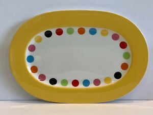 【送料無料】キッチン用品・食器・調理器具・陶器 ヴィルロイボッハワンダフルワールドマルチカラードットプラッターVilleroy & Boch Wonderful World Multicolor Dots Platter 13 3/8|hokushin