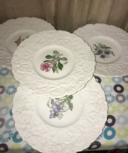 【送料無料】キッチン用品・食器・調理器具・陶器　ロイヤルコードンブリストルアイアンストーン磁器塗装花非常にニース4 Pc Royal Cauldon Bristol Ironstone 9 Porcelain Painted Flower Very Nice｜hokushin