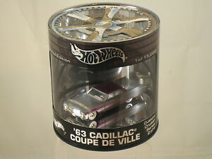 【送料無料】模型車 モデルカー ホットホイールキャデラッククーペヴィルカスタムhot wheels 63 cadillac coupe de ville custom 1 of 15,000|hokushin