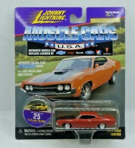 【送料無料】模型車 モデルカー ジョニーライトニングマッスルカーズフォードトリノレッドニューjohnny lightning muscle cars usa 1970 ford torino 25 red｜hokushin
